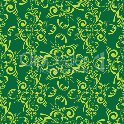 floral green tile