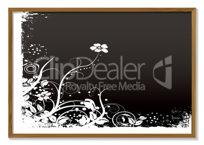 floral blackboard