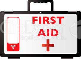 first aid red