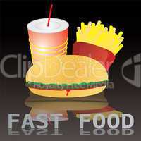 fast food tile text