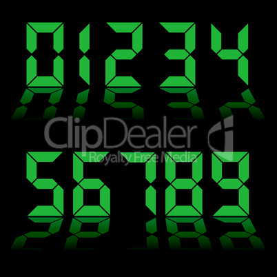 digital numbers clock