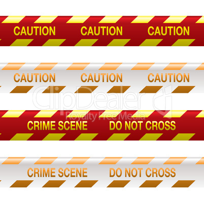 crime scene tape red