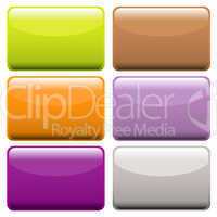 colorful oblong web buttons