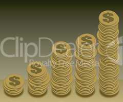 coins graph dollar