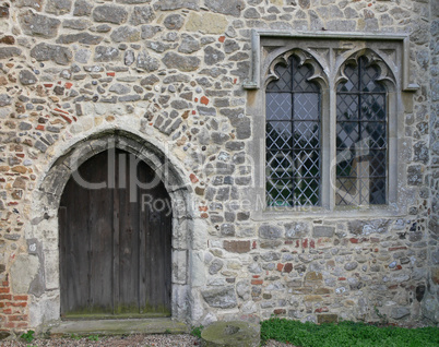 church door and window