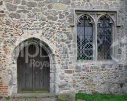 church door and window