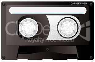 cassette tape black