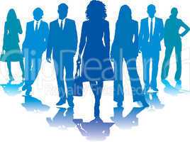 business people blue