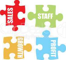 business jigsaw colour