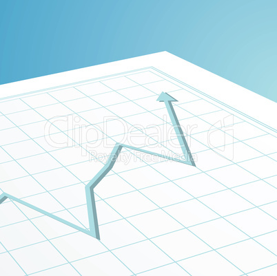 business graph arrow