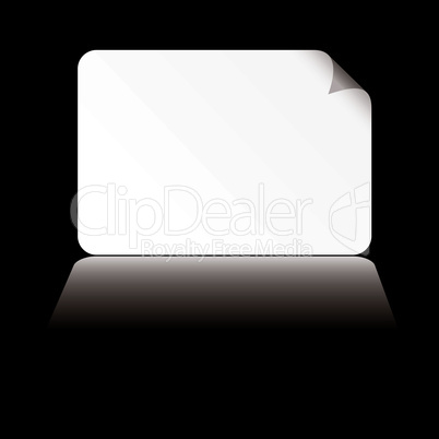business card white shadow