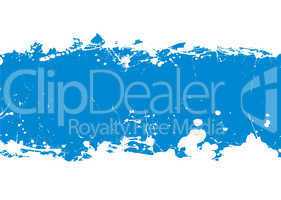 blue ink splat banner