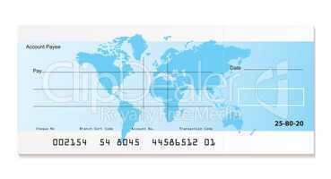 Bank cheque world