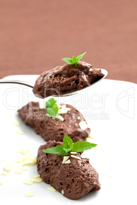 frisches mousse au chocolate / fresh mousse au chocolate