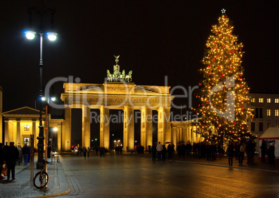 Berlin Brandenburger Tor Weihnachten - Berlin Brandenburg Gate christmas 01