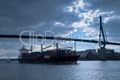 Köhlbrandbrücke in Hamburg