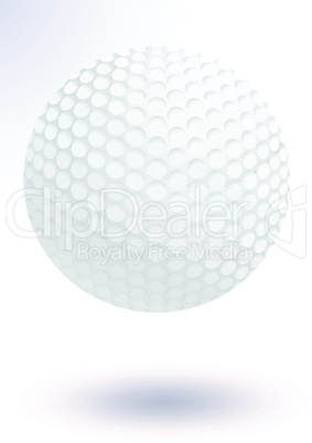 Golf ball vector illustration.