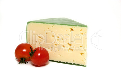 Käse mit Tomaten