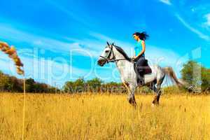 Girl on a horse