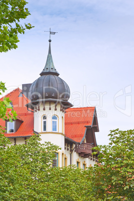 house with tower in bavaria