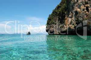 Clear turquoise water of Indian Ocean near Phi Phi island, Thail