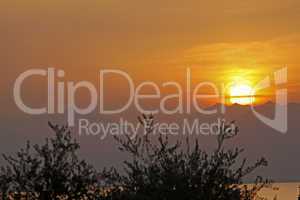 Sonnenuntergang bei Lazise am Gardasee