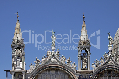 Markusdom in Venedig, Fassadendeatil, Venetien, Italien - St Marks Basilico