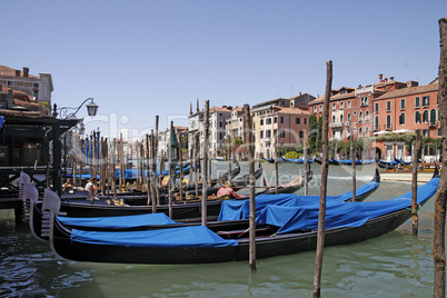 Venedig, Gondeln auf dem Canal Grande