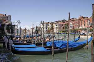 Venedig, Gondeln auf dem Canal Grande