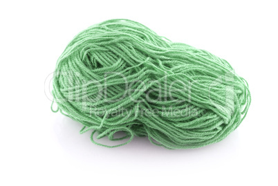 Green ball knitting wool