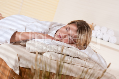 Spa - Young woman at wellness massage treatment