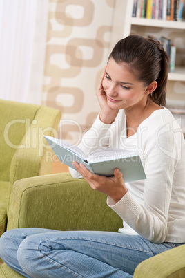 Students - Happy teenager with book