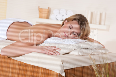 Spa - Young woman at wellness massage treatment