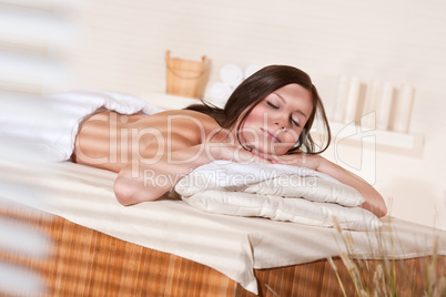 Spa - Young woman at wellness massage treatment