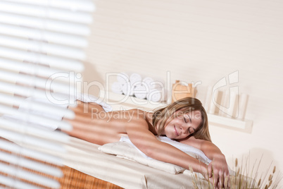 Spa - Young woman relax at wellness massage treatment