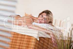 Spa - Young woman at wellness massage treatment