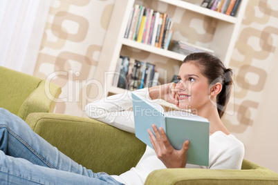 Students - Happy teenager with book