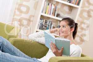 Students - Happy teenager with book