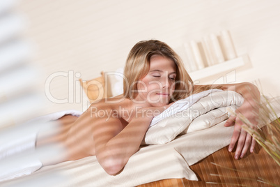 Spa - Young woman at wellness massage treatment