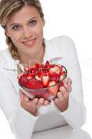 Healthy lifestyle series - Bowl of strawberries