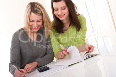 Student series - Two students writing homework