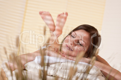 Spa - Young woman at wellness massage treatment