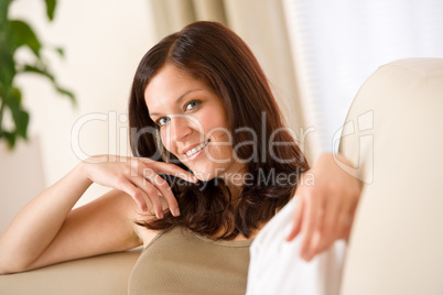 Young woman relax in lounge