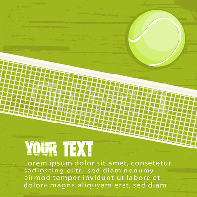 Grunge tennis background