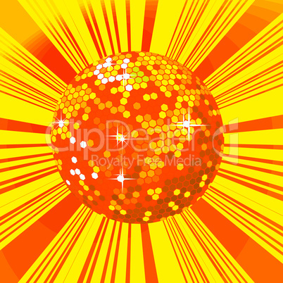 Disco ball background