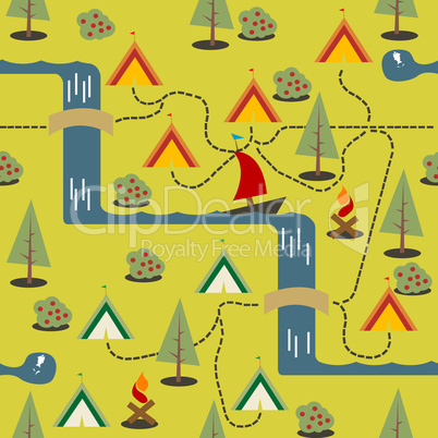 Camping site map