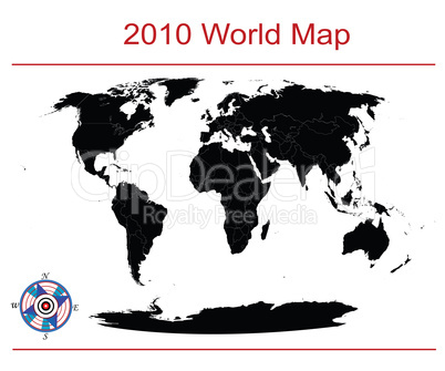 Editable world map