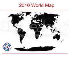 Editable world map