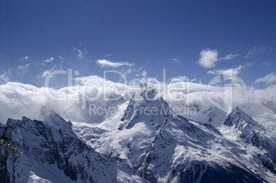 Mountains in cloud