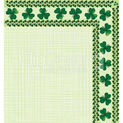 Border with clover